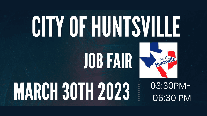 City of Huntsville to Host Job Fair on March 30, 2023