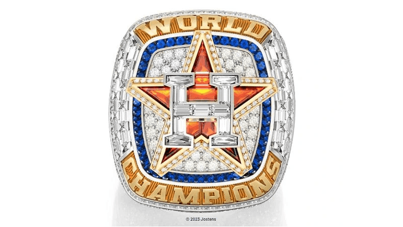 624 Diamonds, 55 Sapphires Star in Astros’ 2022 World Series Championship Ring