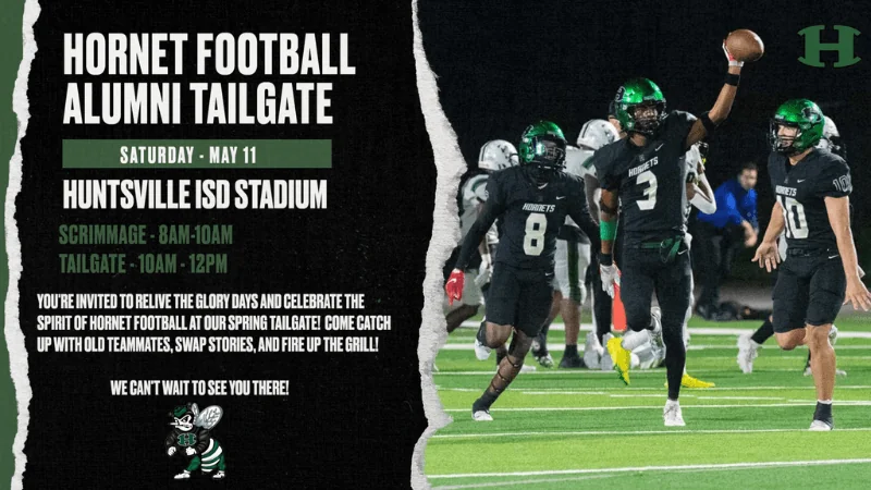 Huntsville ISD to Host Hornet Alumni Tailgate, Invites Entire Community