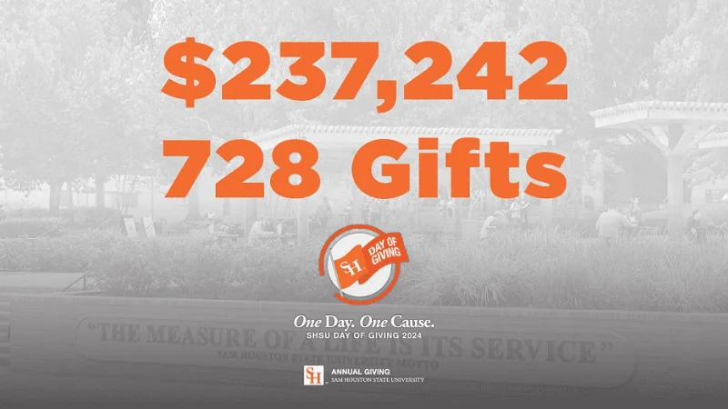 SHSU's Inaugural Day of Giving Surpasses Goals, Raises Over $237K