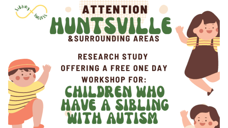 Baylor University Offers Free Workshop for Children with Siblings on the Autism Spectrum