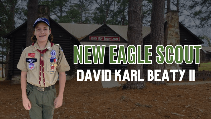 Josey Scout Lodge Honors New Eagle Scout David Karl Beaty II