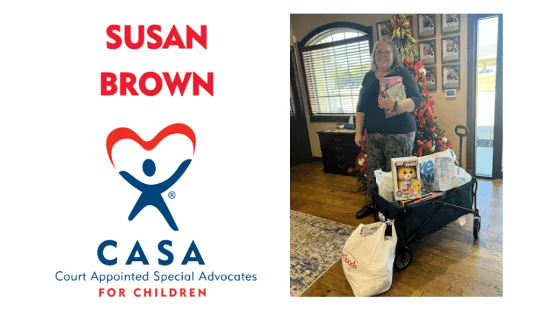 Meet Susan Brown: December 2024 CASA Advocate of the Month