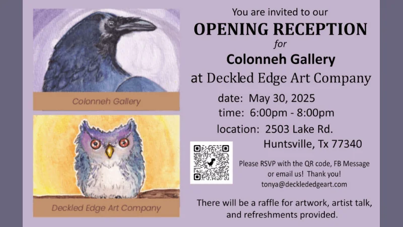 Colonneh Gallery to Hold Opening Reception at Deckled Edge Art Co.