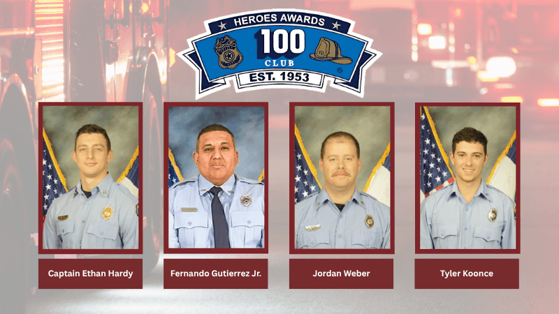 Four Huntsville Firefighters Receive Firefighter of the Year Honors