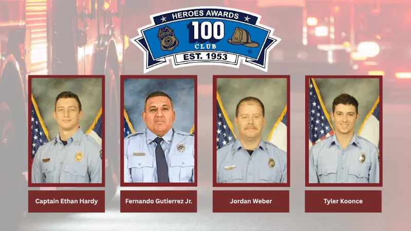 Four Huntsville Firefighters Receive Firefighter of the Year Honors