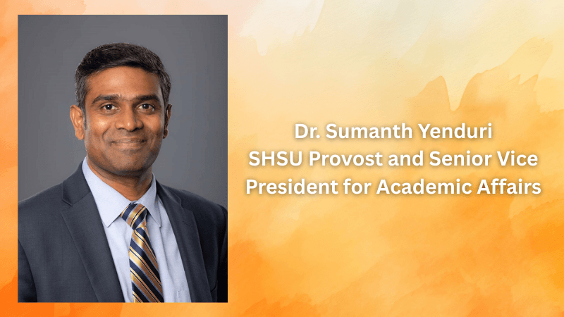 Sam Houston State Names Sumanth Yenduri as New Provost