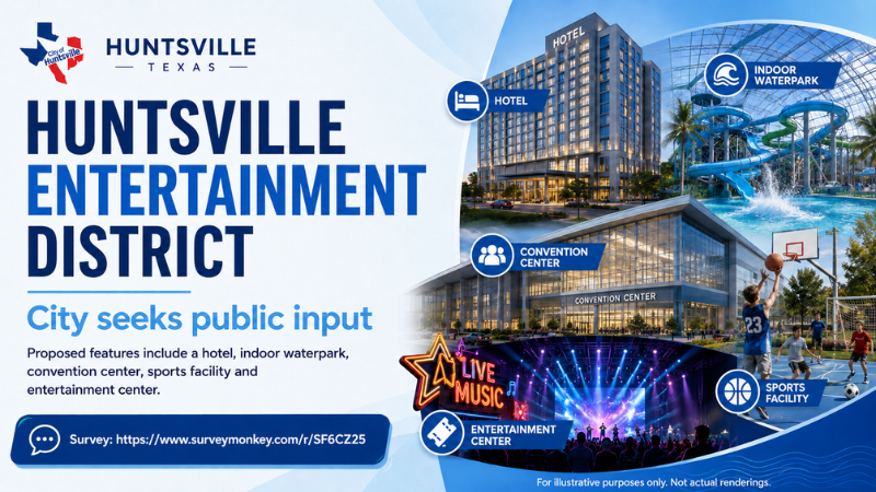 Huntsville seeks public input on proposed entertainment district
