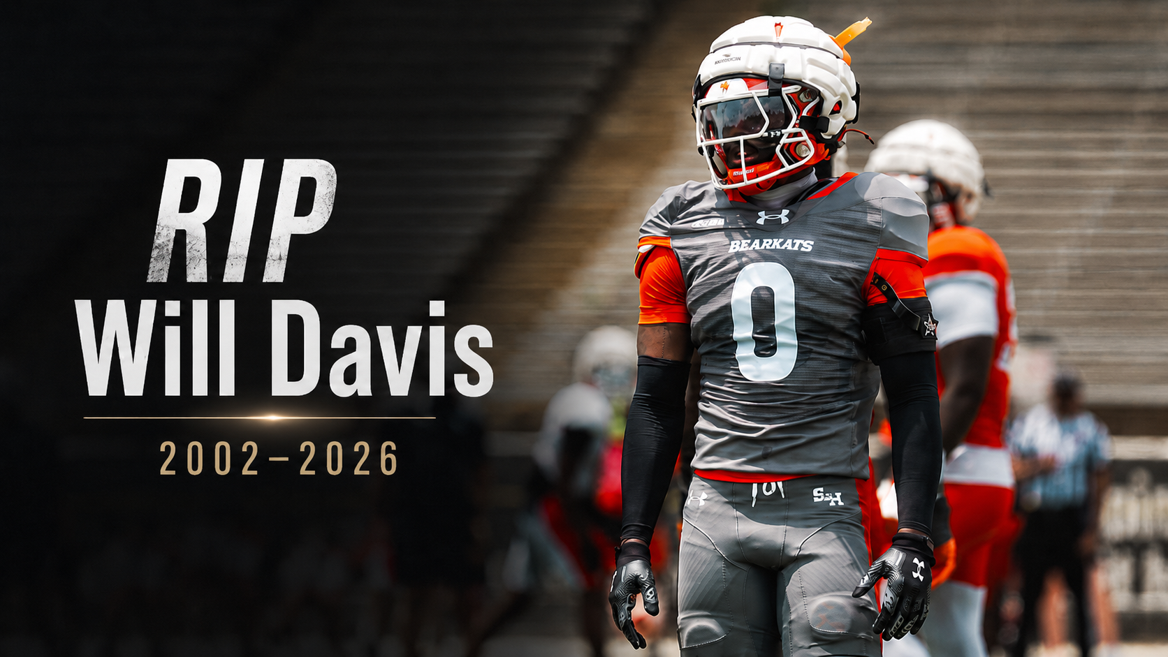 Sam Houston mourns Will Davis, defensive back remembered as beloved Bearkat