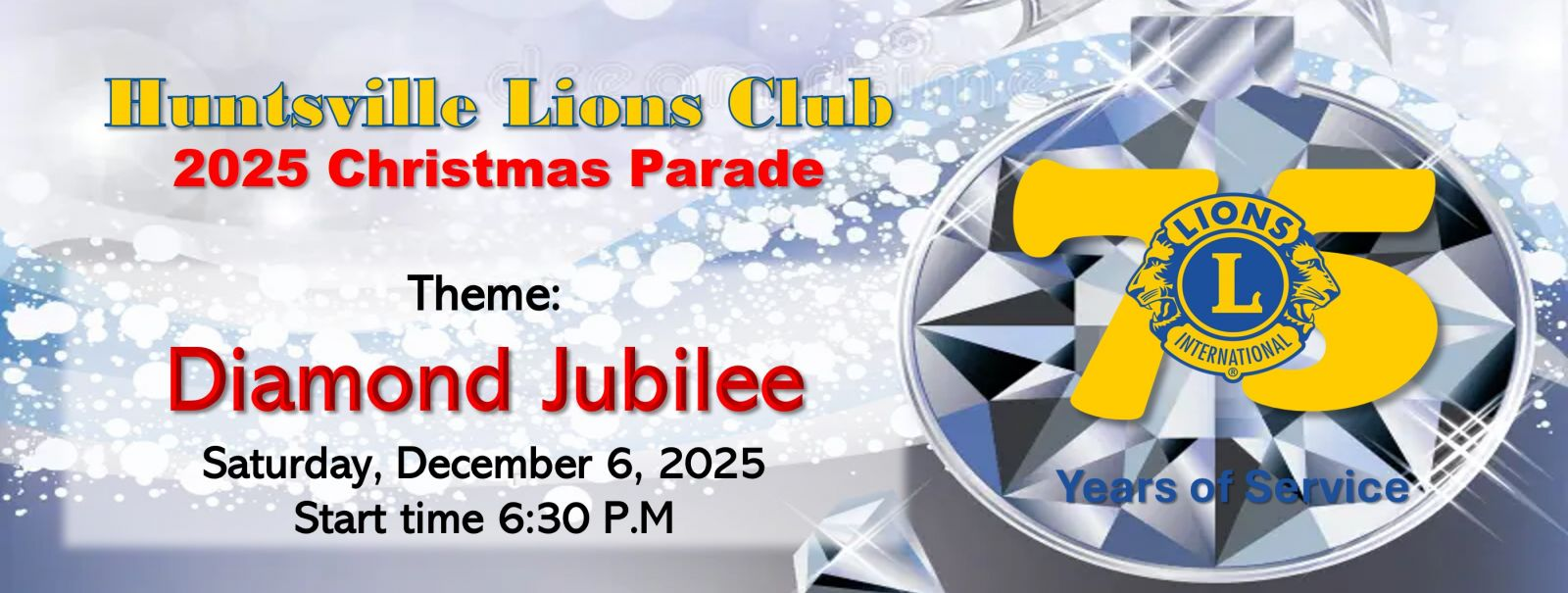 Huntsville Lions Club 2025 Christmas Parade